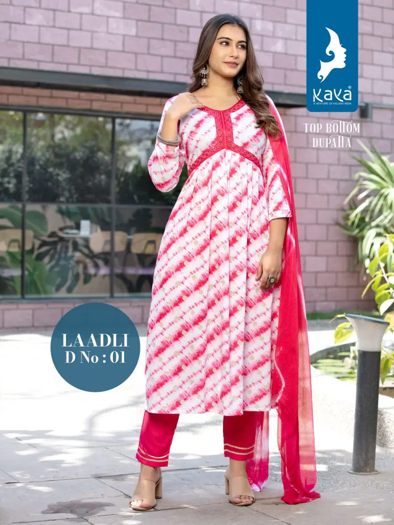 Laadli By Kaya Kurti Printed Suits Catalog